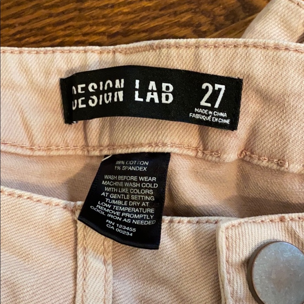 Design Lab Pink Ripped Jeans - Picture 3 of 3